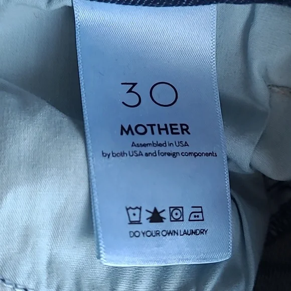 Mother Jeans The Looker Frayed Ends Ankle Cut Size 30 - Picture 6 of 11